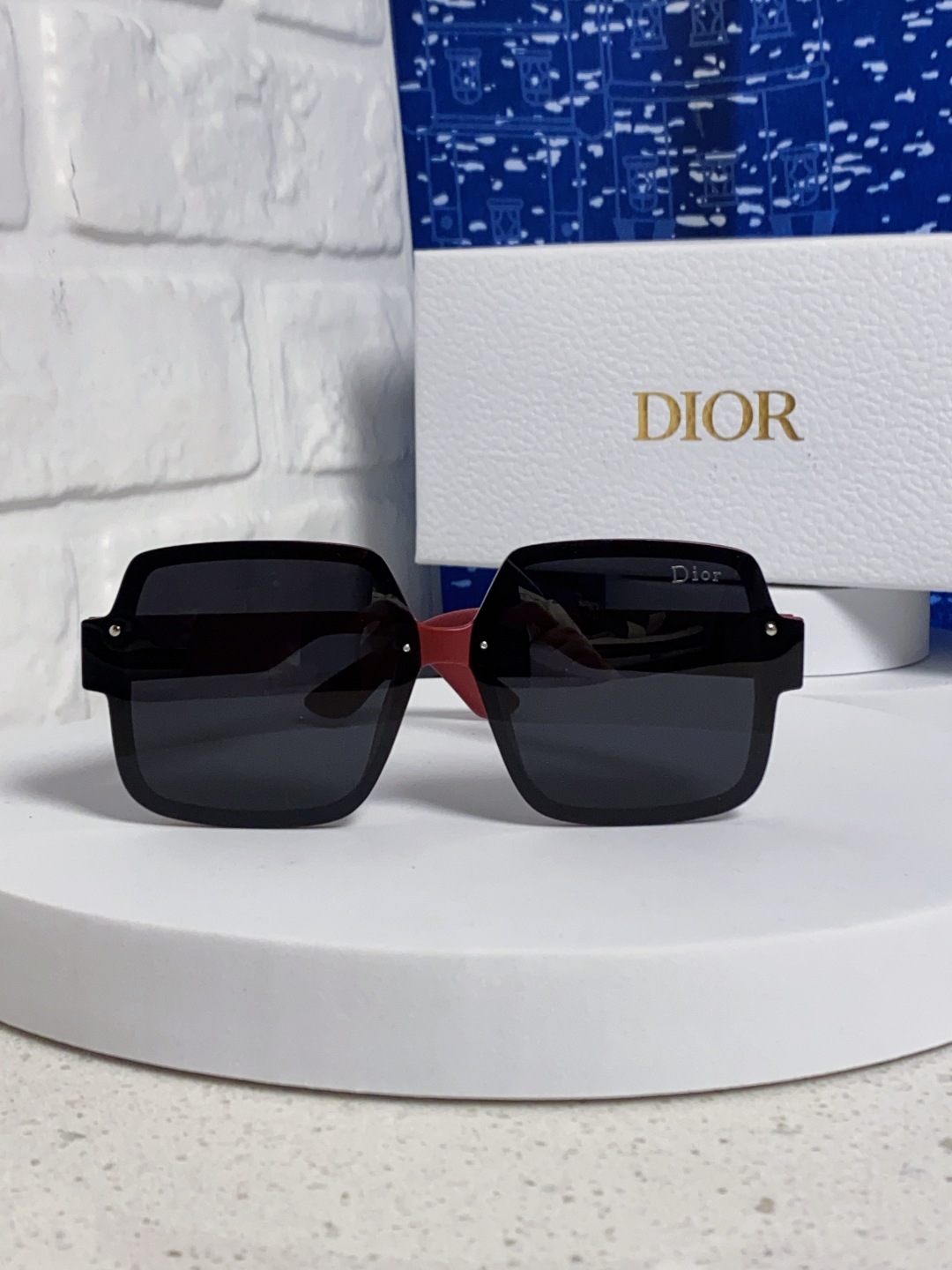 Dior迪奥 2025新款韩版网红方形大框墨镜男女高级感ins潮大脸显瘦防紫外线太阳镜