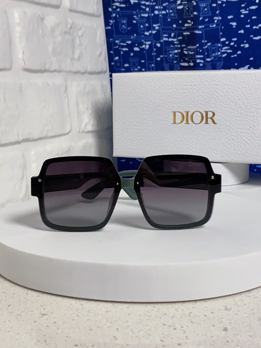 Dior迪奥 2025新款韩版网红方形大框墨镜男女高级感ins潮大脸显瘦防紫外线太阳镜