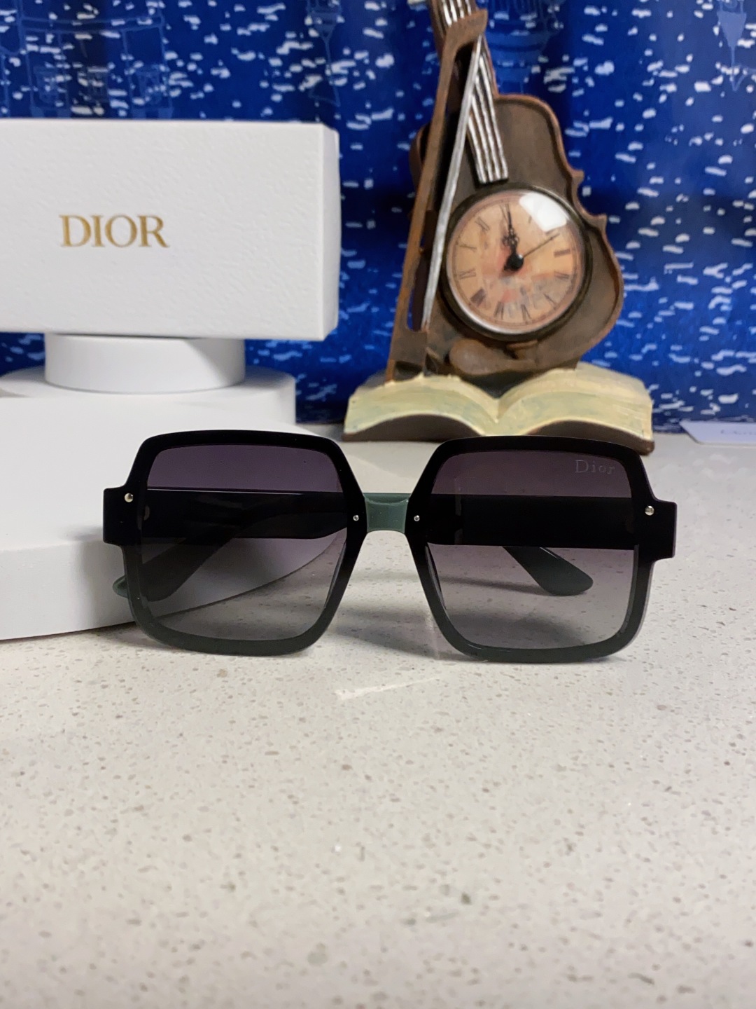 Dior迪奥 2025新款韩版网红方形大框墨镜男女高级感ins潮大脸显瘦防紫外线太阳镜