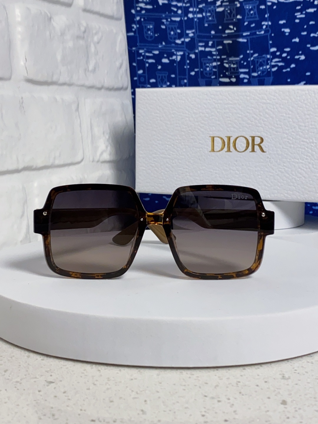 Dior迪奥 2025新款韩版网红方形大框墨镜男女高级感ins潮大脸显瘦防紫外线太阳镜