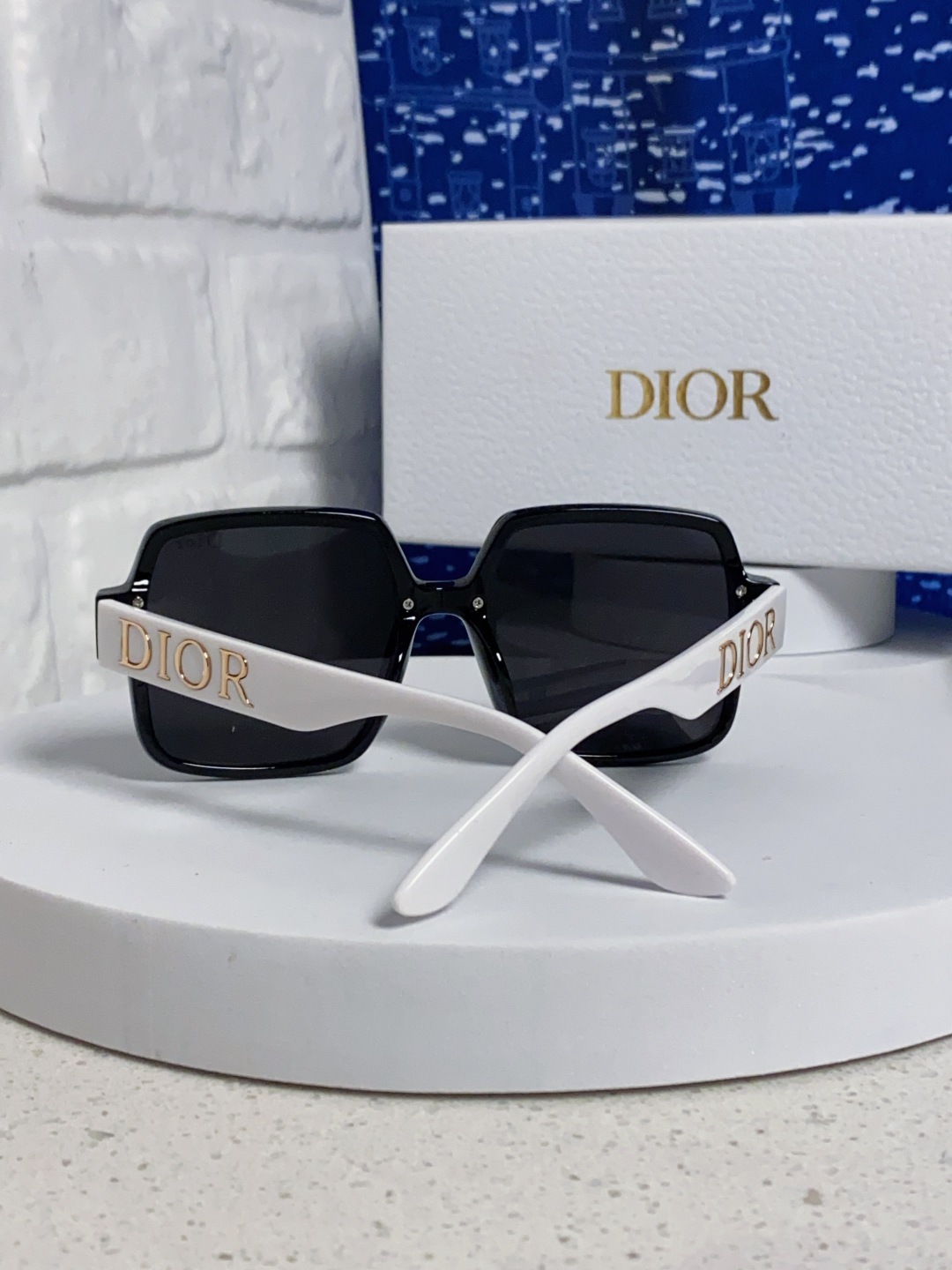 Dior迪奥 2025新款韩版网红方形大框墨镜男女高级感ins潮大脸显瘦防紫外线太阳镜