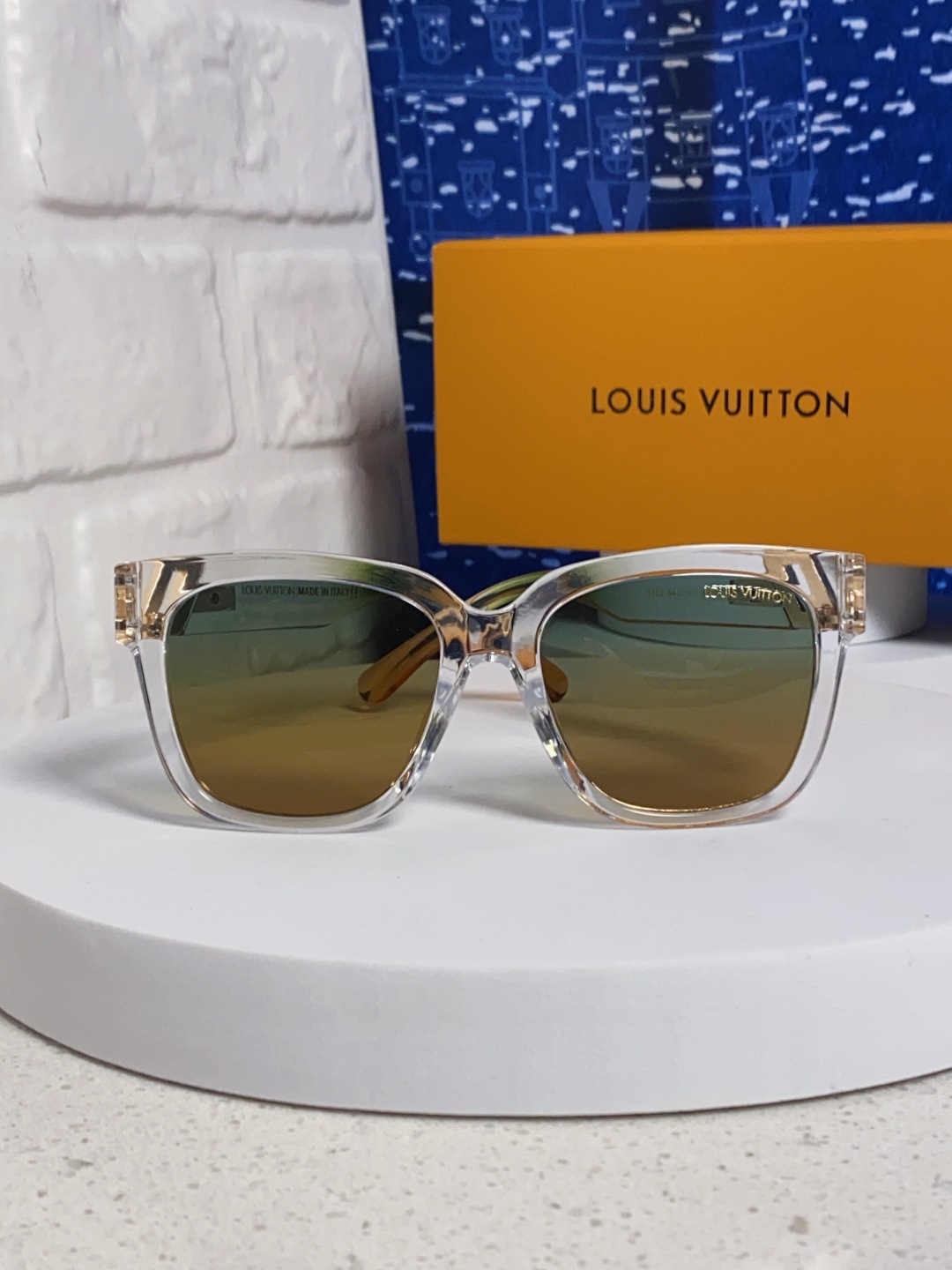 LouisVuitton路易威登 复古方形大框墨镜女款LV 2025新款高级感防晒旅游拍照太阳眼镜