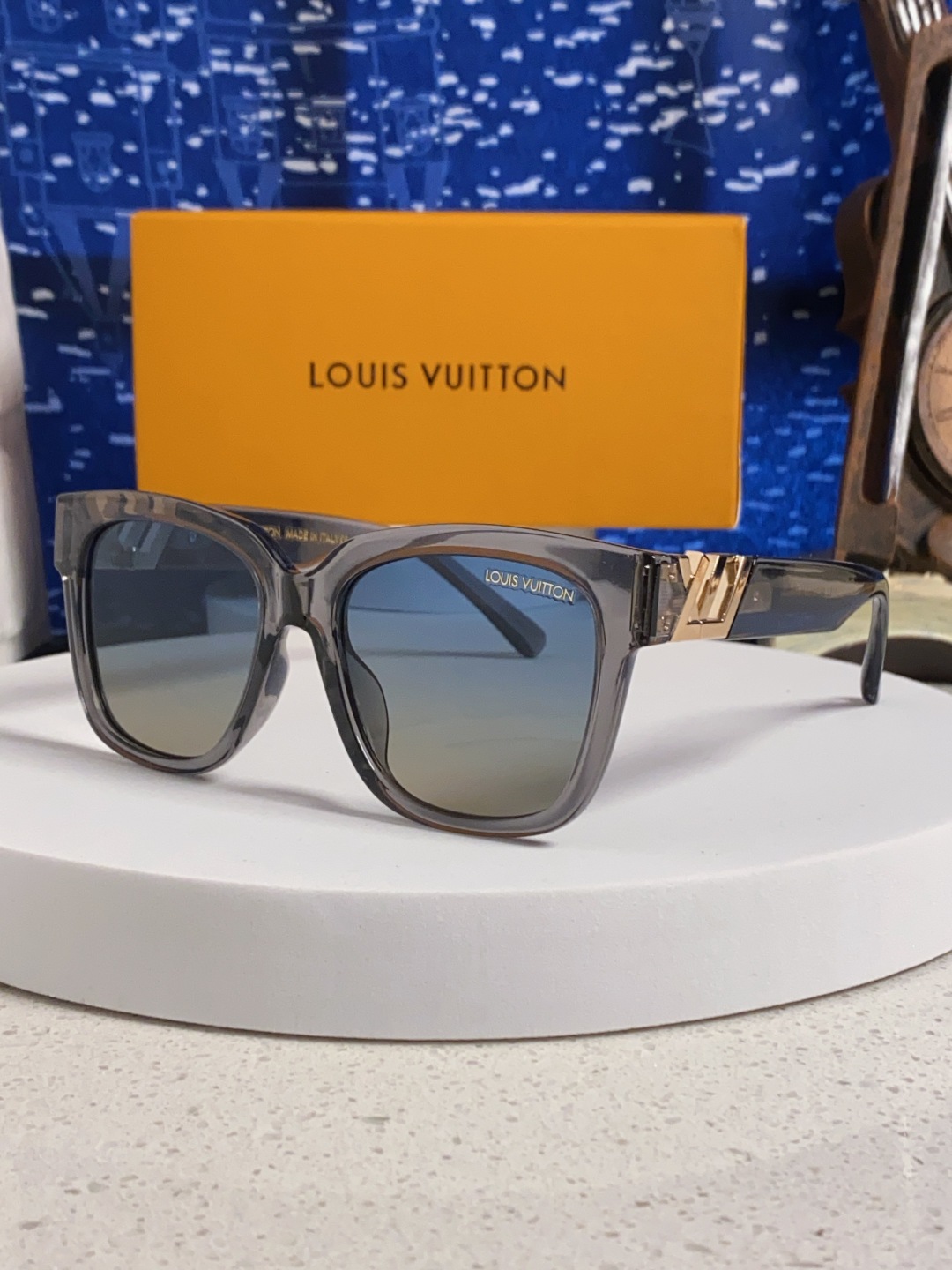 LouisVuitton路易威登 复古方形大框墨镜女款LV 2025新款高级感防晒旅游拍照太阳眼镜