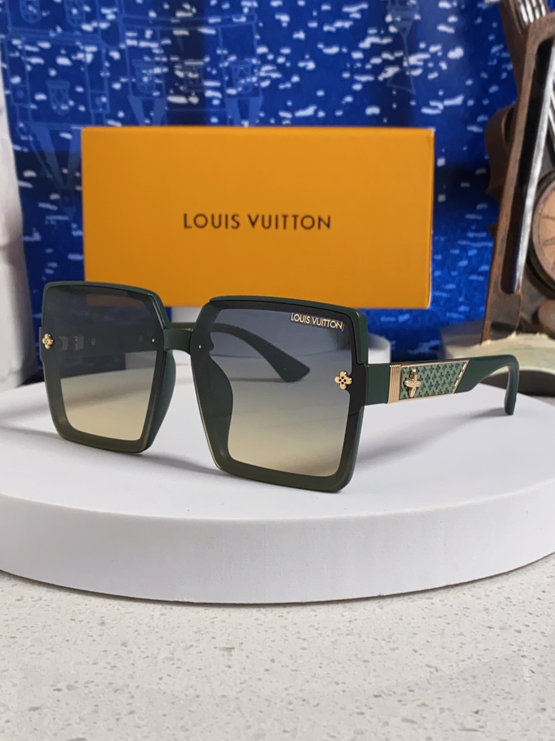 LouisVuitton路易威登 2025Lv新款太阳镜女偏光墨镜明星同款网红大框驾驶开车Lv字母眼镜 