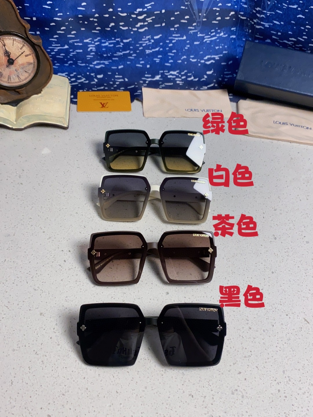 LouisVuitton路易威登 2025Lv新款太阳镜女偏光墨镜明星同款网红大框驾驶开车Lv字母眼镜 