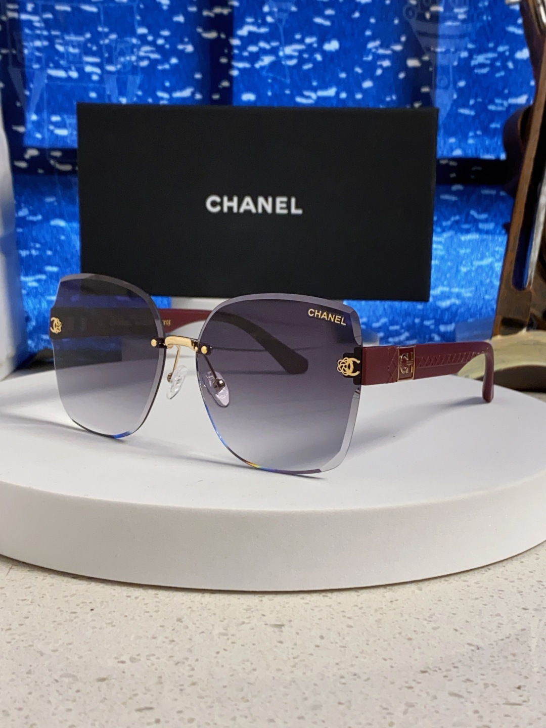 Chanel香奈儿 2025新款轻奢太阳镜经典圆框女士墨镜防紫外线偏光镜遮阳气质大脸