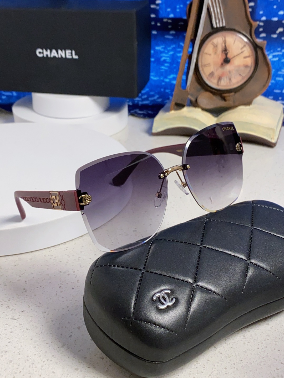 Chanel香奈儿 2025新款轻奢太阳镜经典圆框女士墨镜防紫外线偏光镜遮阳气质大脸