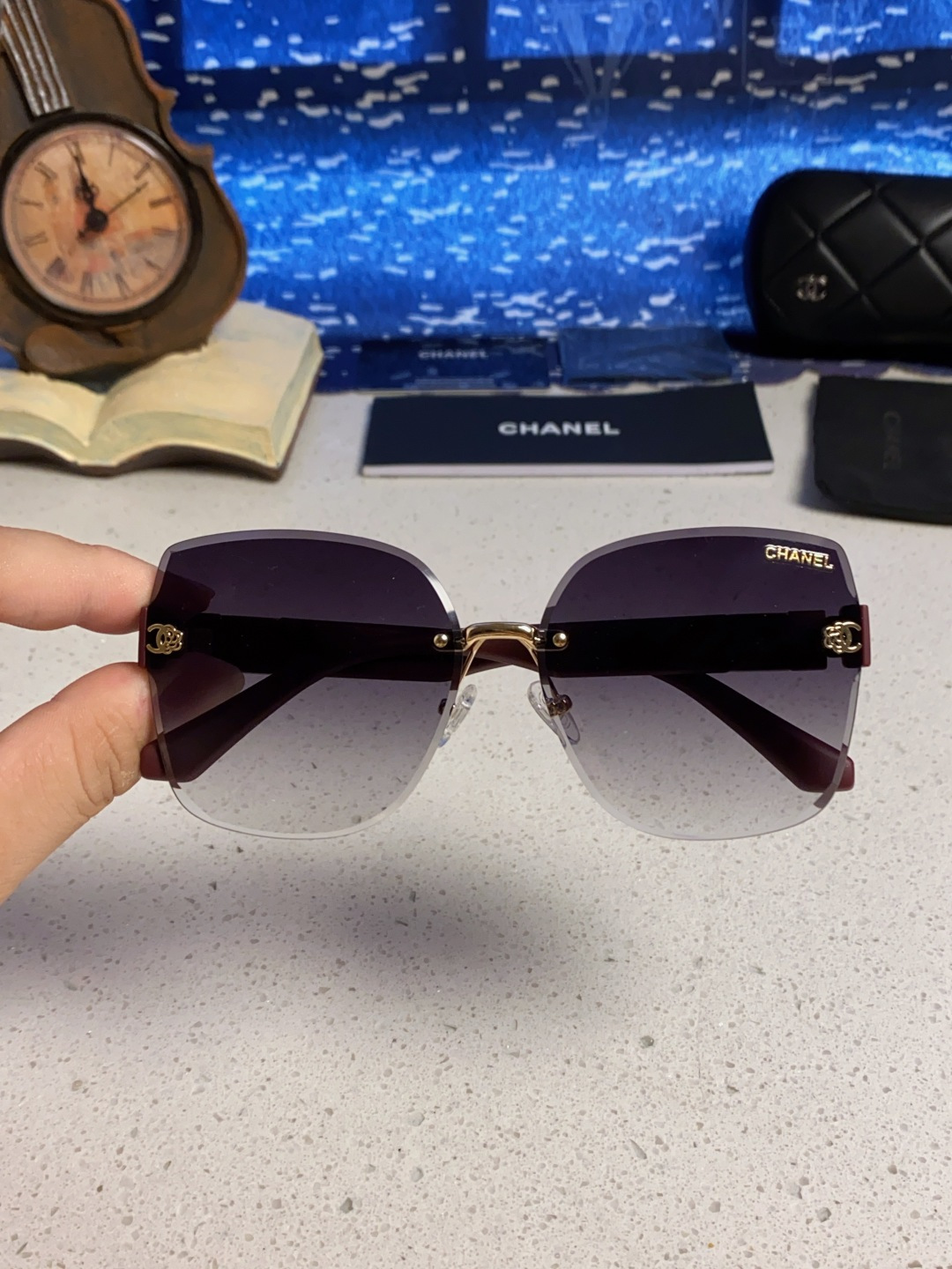 Chanel香奈儿 2025新款轻奢太阳镜经典圆框女士墨镜防紫外线偏光镜遮阳气质大脸