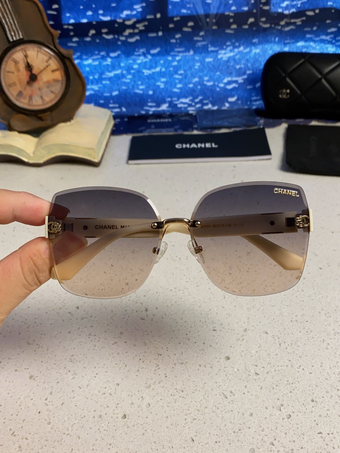 Chanel香奈儿 2025新款轻奢太阳镜经典圆框女士墨镜防紫外线偏光镜遮阳气质大脸