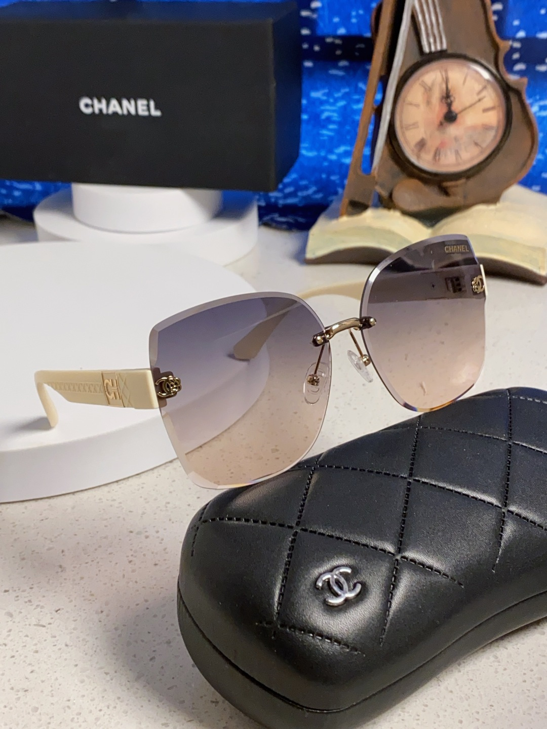 Chanel香奈儿 2025新款轻奢太阳镜经典圆框女士墨镜防紫外线偏光镜遮阳气质大脸