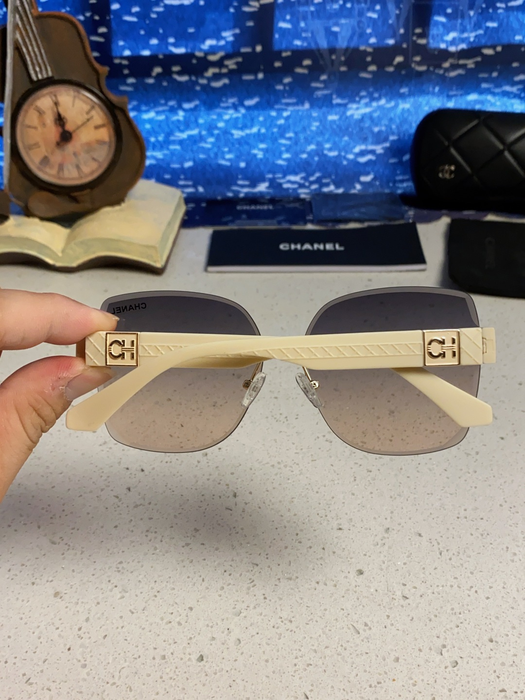 Chanel香奈儿 2025新款轻奢太阳镜经典圆框女士墨镜防紫外线偏光镜遮阳气质大脸