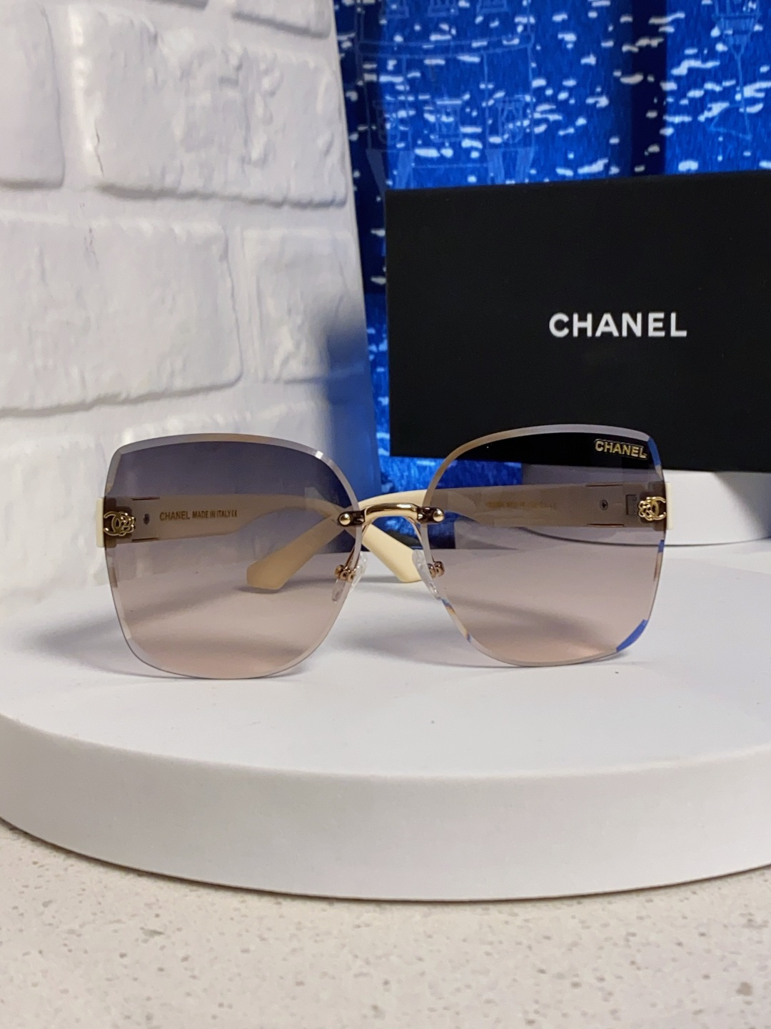 Chanel香奈儿 2025新款轻奢太阳镜经典圆框女士墨镜防紫外线偏光镜遮阳气质大脸