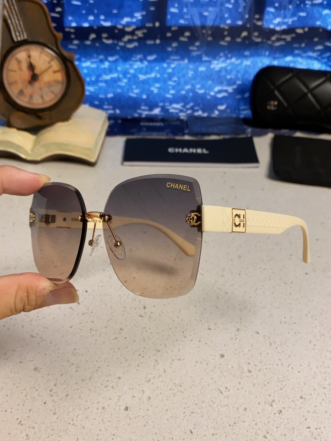 Chanel香奈儿 2025新款轻奢太阳镜经典圆框女士墨镜防紫外线偏光镜遮阳气质大脸