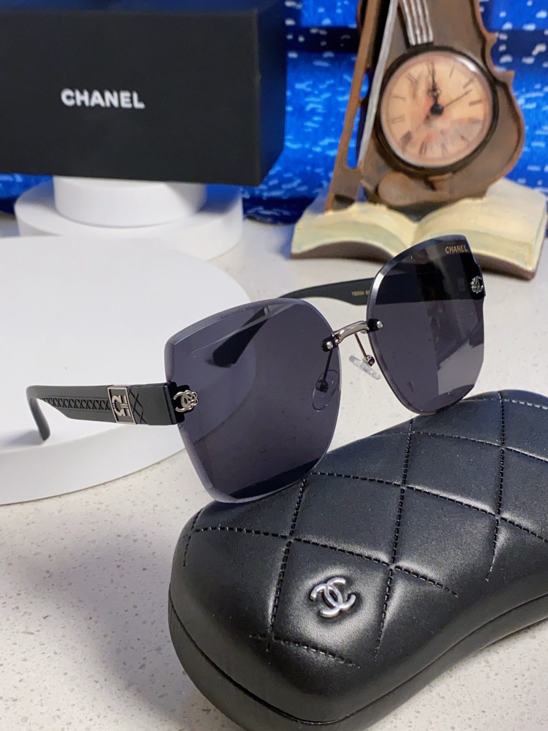 Chanel香奈儿 2025新款轻奢太阳镜经典圆框女士墨镜防紫外线偏光镜遮阳气质大脸