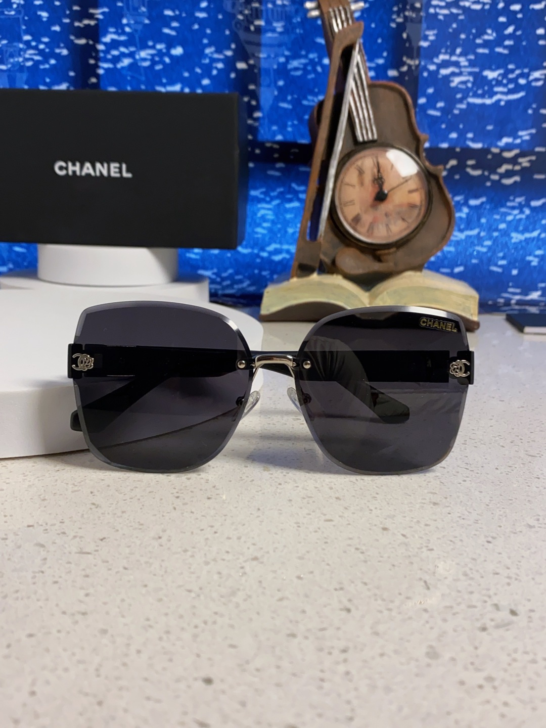 Chanel香奈儿 2025新款轻奢太阳镜经典圆框女士墨镜防紫外线偏光镜遮阳气质大脸