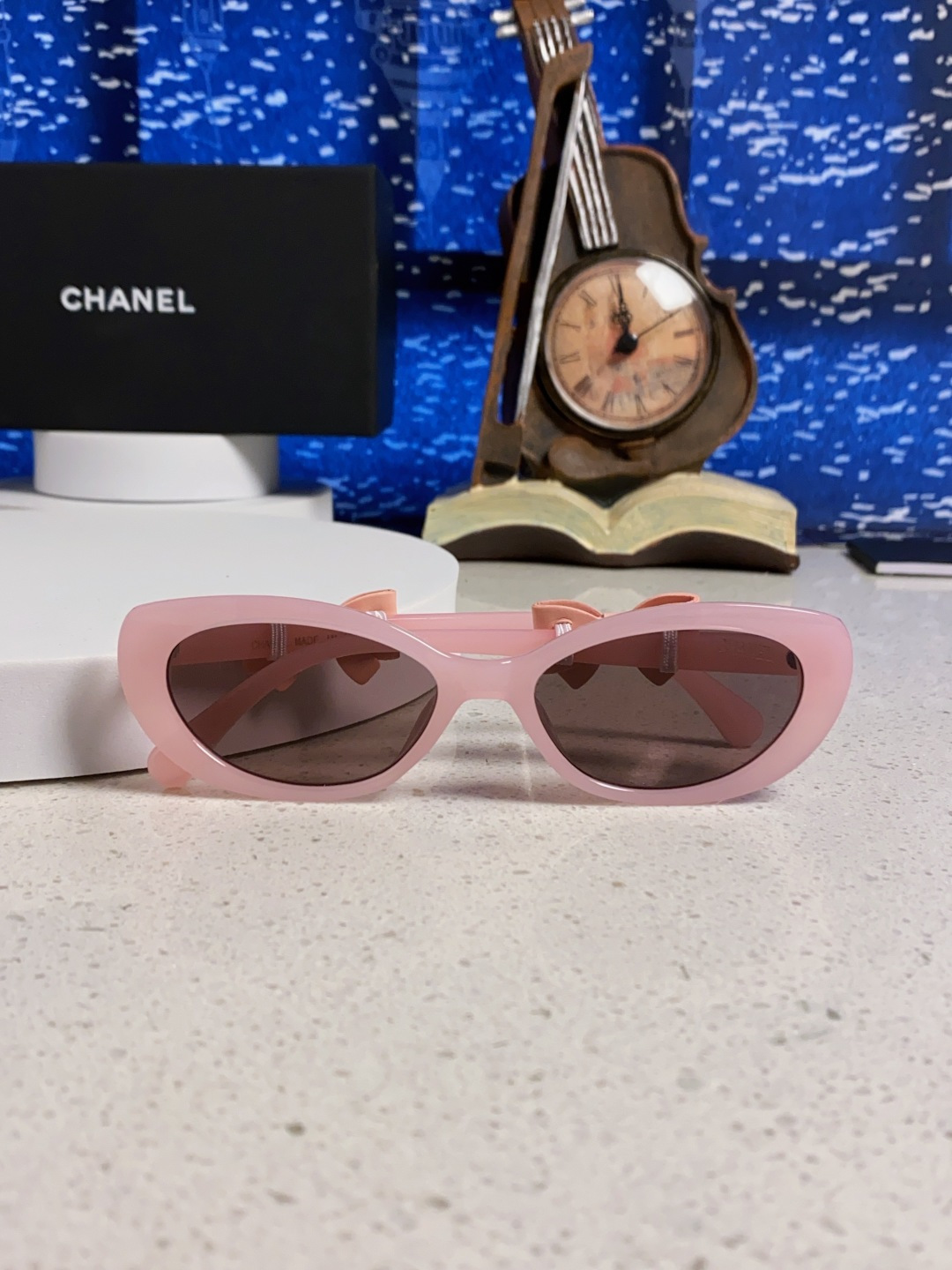 Chanel香奈儿 2025新款辛芷蕾同款墨镜高级版韩版可拆卸蝴蝶结防晒猫眼小香太阳眼镜CH9181