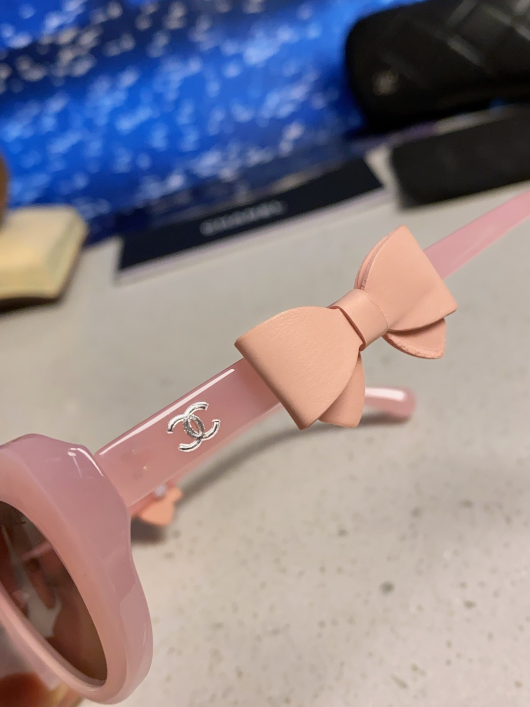 Chanel香奈儿 2025新款辛芷蕾同款墨镜高级版韩版可拆卸蝴蝶结防晒猫眼小香太阳眼镜CH9181