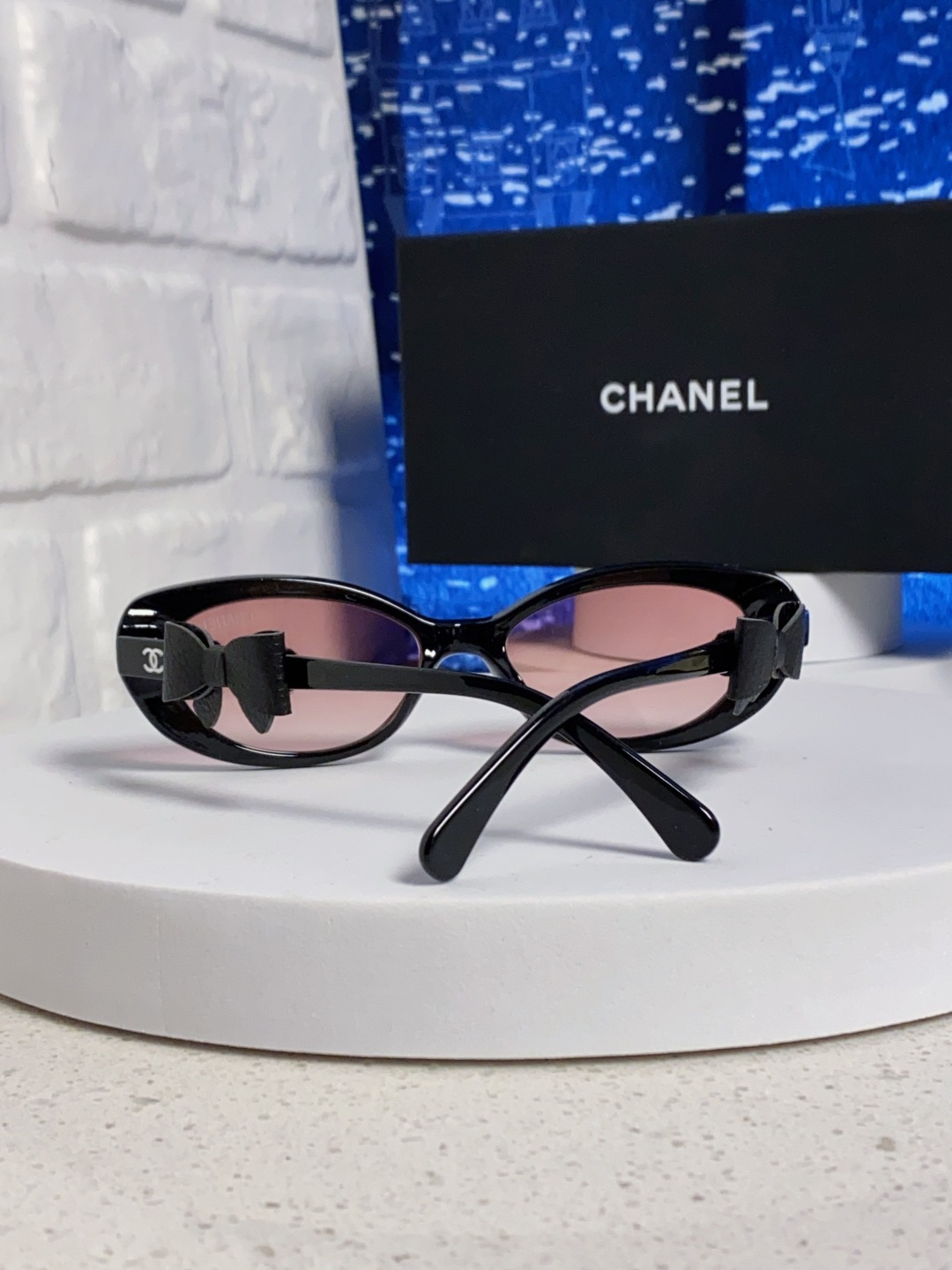 Chanel香奈儿 2025新款辛芷蕾同款墨镜高级版韩版可拆卸蝴蝶结防晒猫眼小香太阳眼镜CH9181