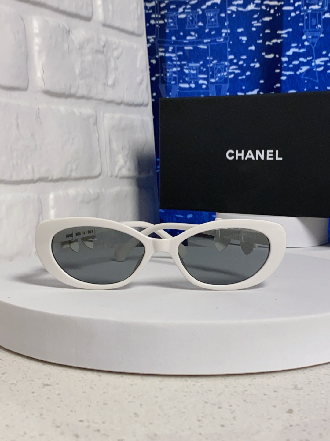 Chanel香奈儿 2025新款辛芷蕾同款墨镜高级版韩版可拆卸蝴蝶结防晒猫眼小香太阳眼镜CH9181