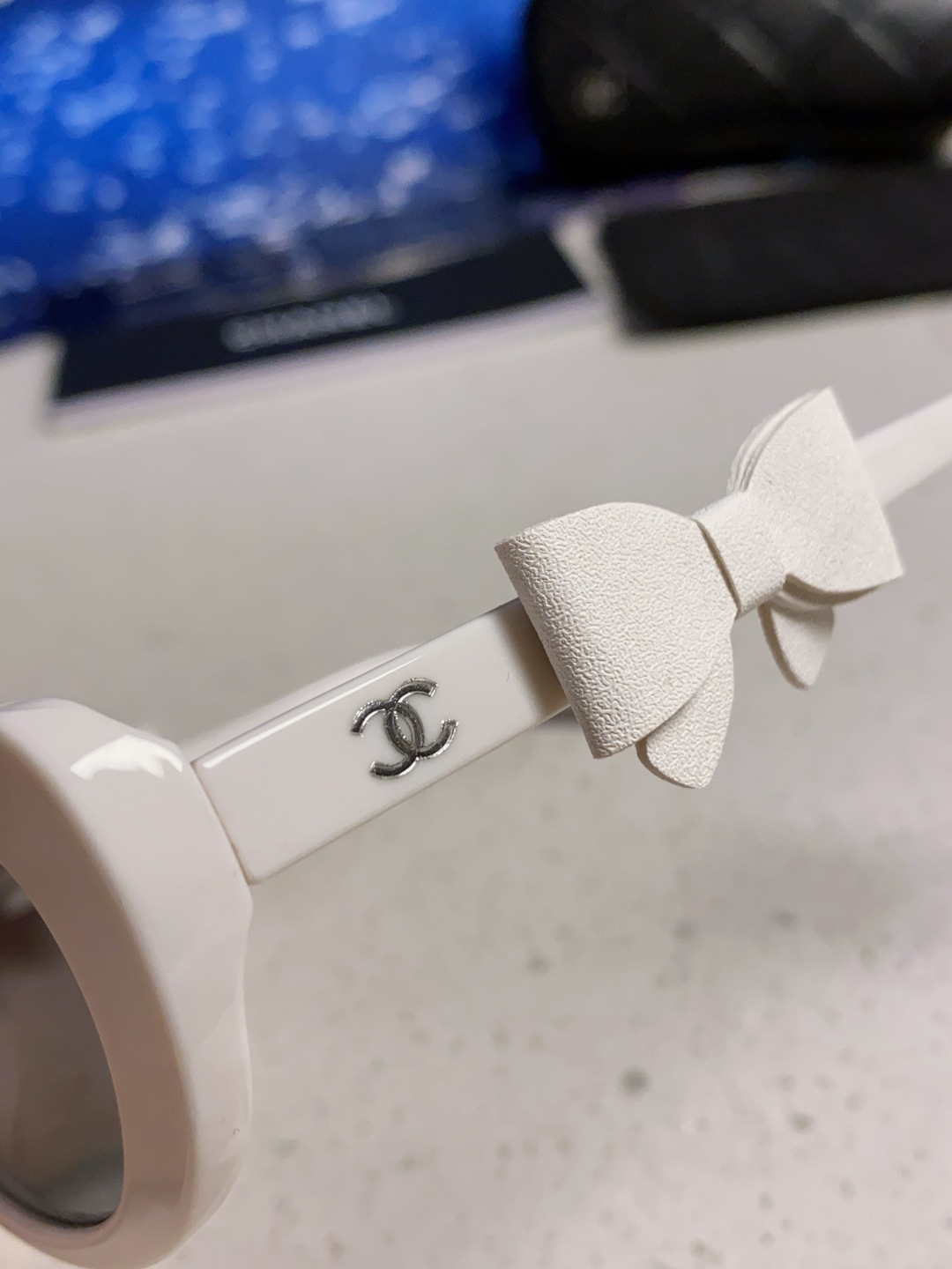 Chanel香奈儿 2025新款辛芷蕾同款墨镜高级版韩版可拆卸蝴蝶结防晒猫眼小香太阳眼镜CH9181