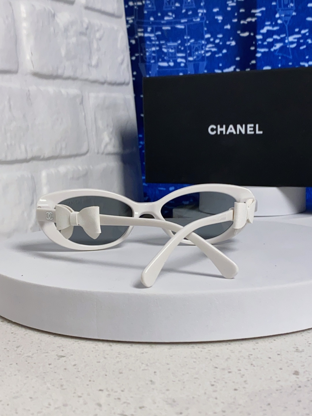 Chanel香奈儿 2025新款辛芷蕾同款墨镜高级版韩版可拆卸蝴蝶结防晒猫眼小香太阳眼镜CH9181