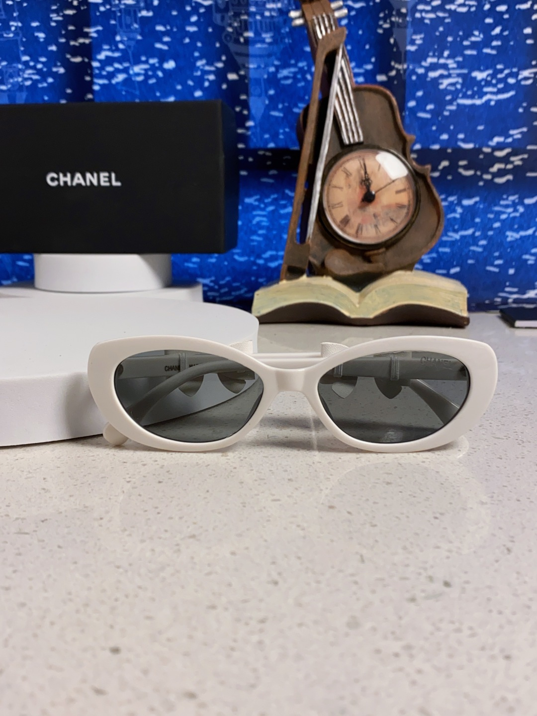 Chanel香奈儿 2025新款辛芷蕾同款墨镜高级版韩版可拆卸蝴蝶结防晒猫眼小香太阳眼镜CH9181