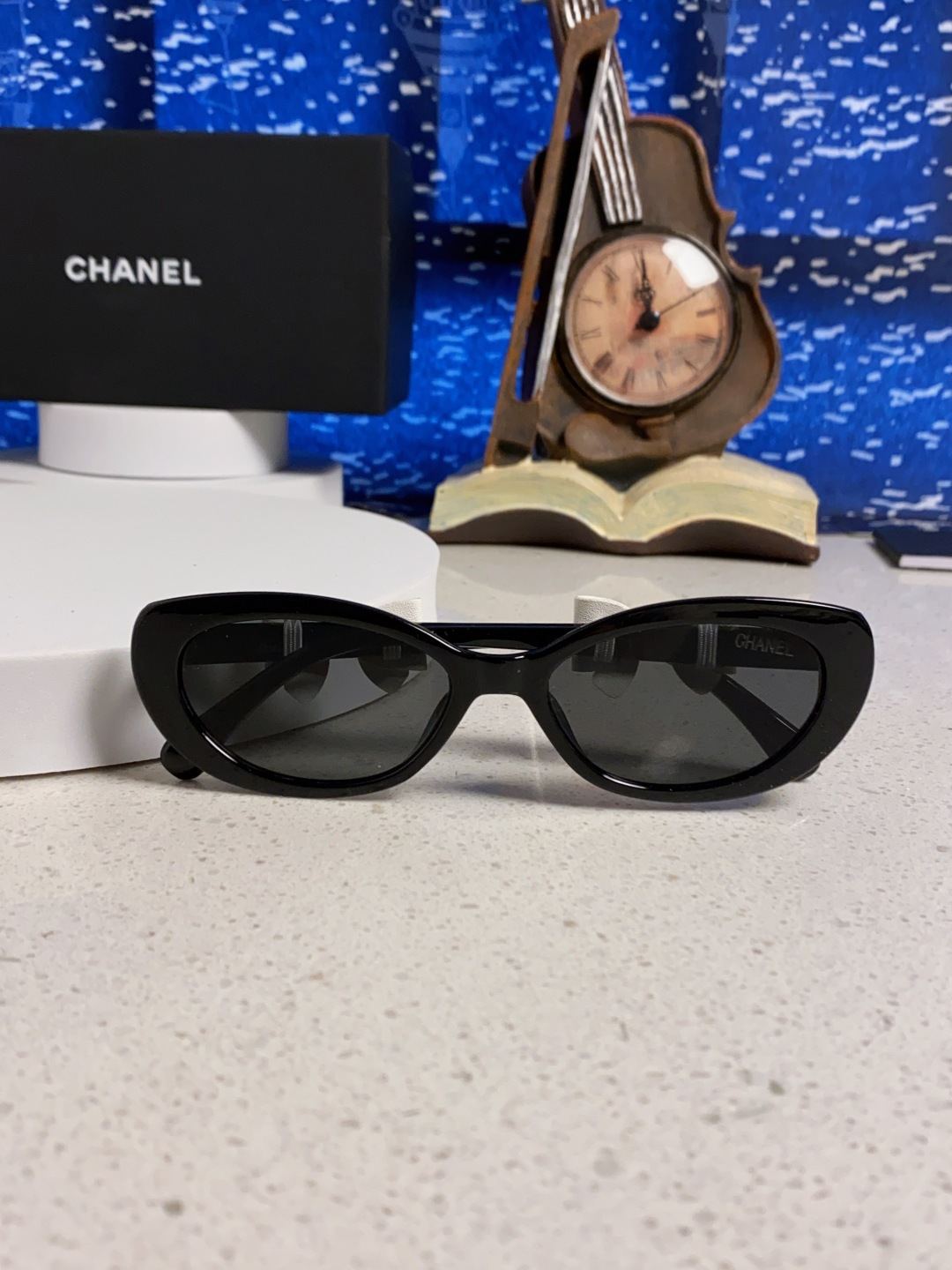 Chanel香奈儿 2025新款辛芷蕾同款墨镜高级版韩版可拆卸蝴蝶结防晒猫眼小香太阳眼镜CH9181