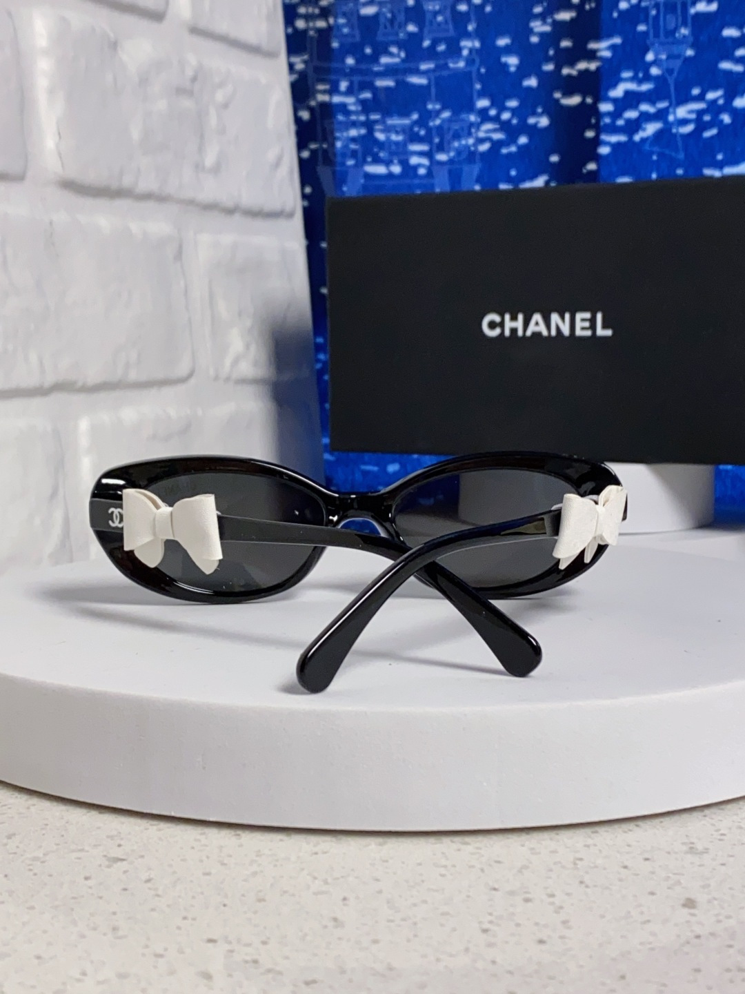 Chanel香奈儿 2025新款辛芷蕾同款墨镜高级版韩版可拆卸蝴蝶结防晒猫眼小香太阳眼镜CH9181