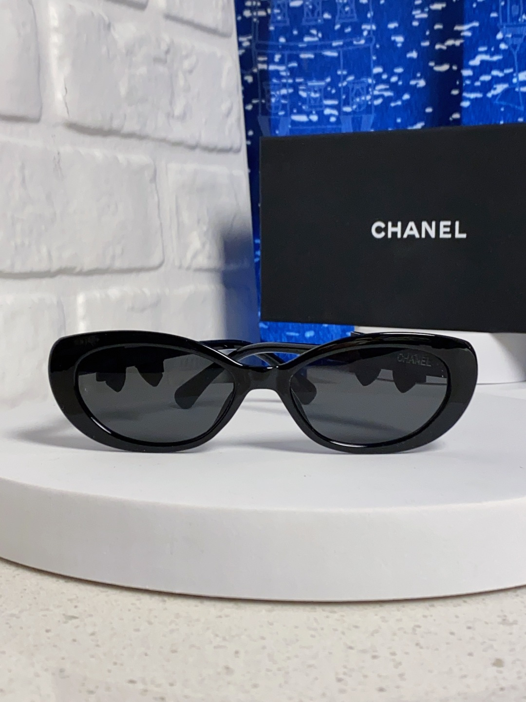 Chanel香奈儿 2025新款辛芷蕾同款墨镜高级版韩版可拆卸蝴蝶结防晒猫眼小香太阳眼镜CH9181