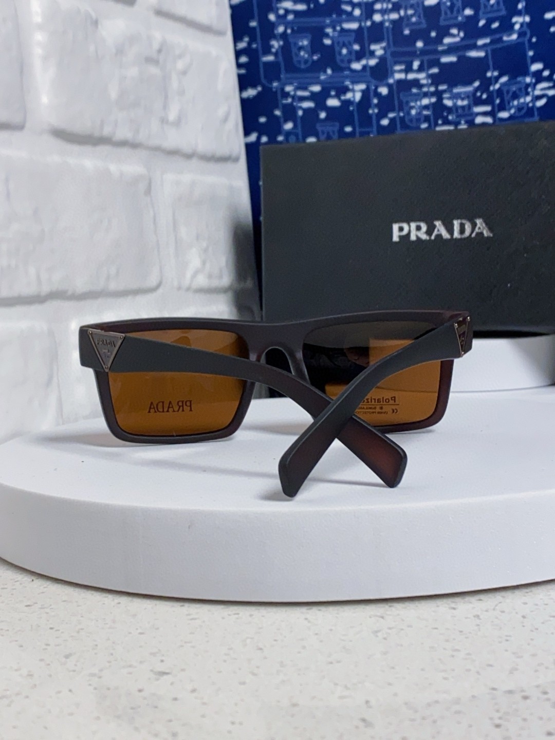 Prada普拉达 2025新款太阳镜时尚黑超窄框休闲墨镜男女通用