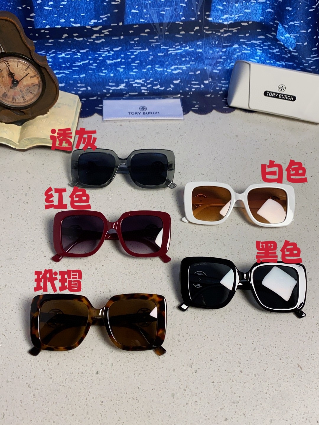 ToryBurch托里伯奇 2025新款方形太阳镜动感女士太阳眼镜防晒ins网红同款墨镜