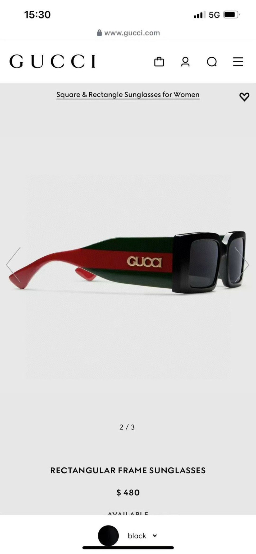 Gucci古奇 2025新款女士大框sunglasses 太阳镜 男女通用GG1860S