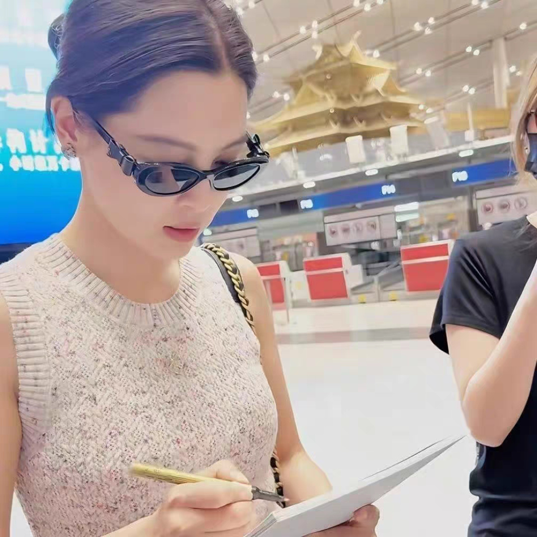 Chanel香奈儿 2025新款辛芷蕾同款墨镜高级版韩版可拆卸蝴蝶结防晒猫眼小香太阳眼镜CH9181