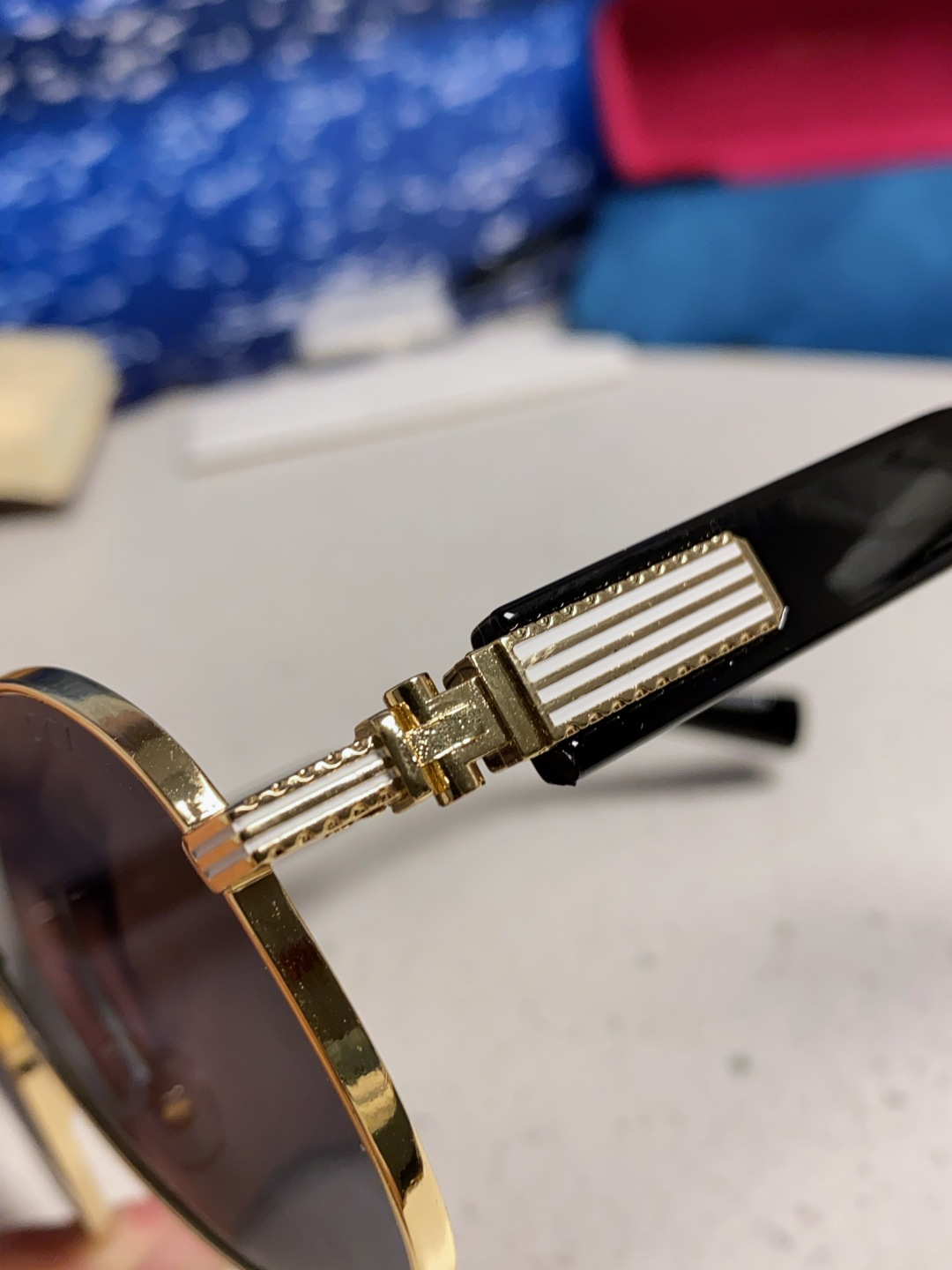 Gucci古奇 2025新款潮款太阳镜防紫外线墨镜男女复古时尚飞行员蛤蟆镜 高端上档次