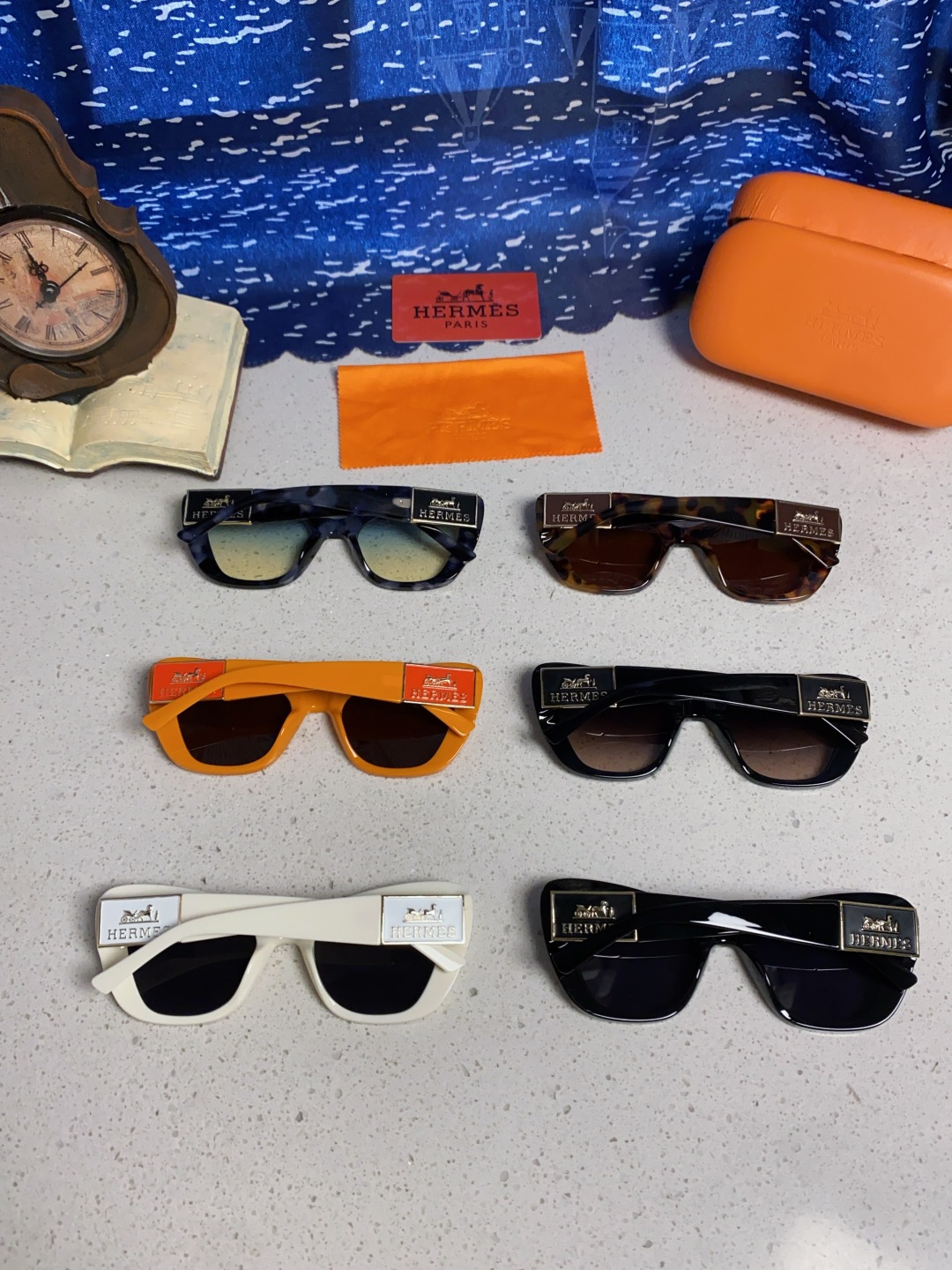 Hermes爱马仕 2025新款多边形猫眼墨镜方圆大脸显瘦太阳眼镜高级感防晒紫外线潮男女通用