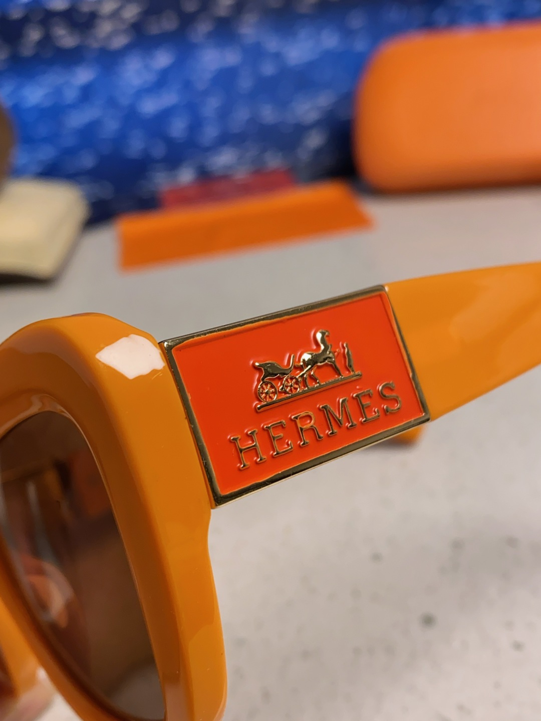 Hermes爱马仕 2025新款多边形猫眼墨镜方圆大脸显瘦太阳眼镜高级感防晒紫外线潮男女通用