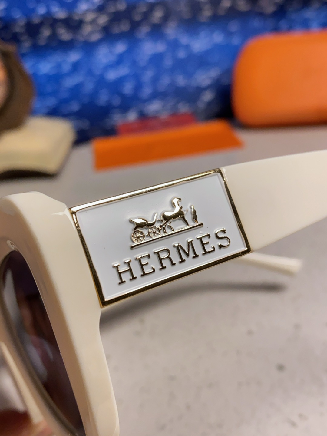 Hermes爱马仕 2025新款多边形猫眼墨镜方圆大脸显瘦太阳眼镜高级感防晒紫外线潮男女通用