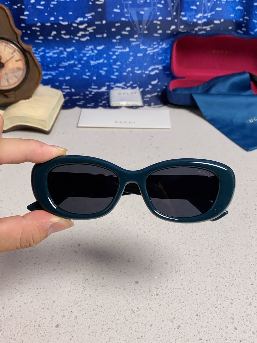 Gucci古驰墨镜女2025新款倪妮李沁同款时尚椭圆GG1829S高品质太阳镜