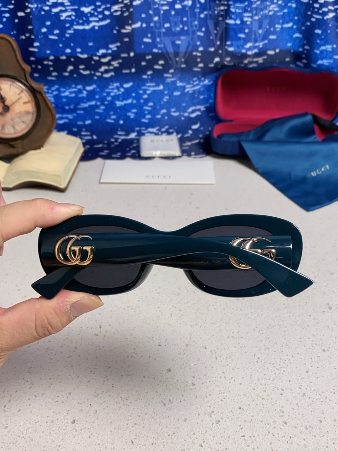 Gucci古驰墨镜女2025新款倪妮李沁同款时尚椭圆GG1829S高品质太阳镜