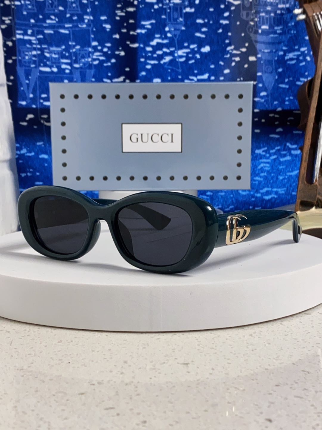 Gucci古驰墨镜女2025新款倪妮李沁同款时尚椭圆GG1829S高品质太阳镜