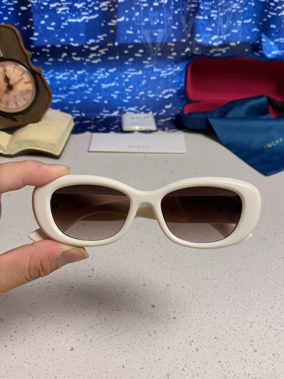 Gucci古驰墨镜女2025新款倪妮李沁同款时尚椭圆GG1829S高品质太阳镜