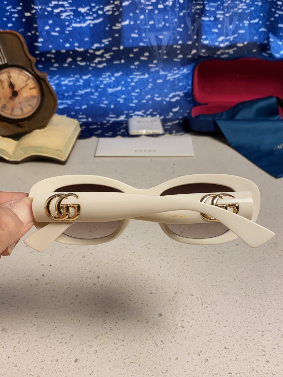 Gucci古驰墨镜女2025新款倪妮李沁同款时尚椭圆GG1829S高品质太阳镜