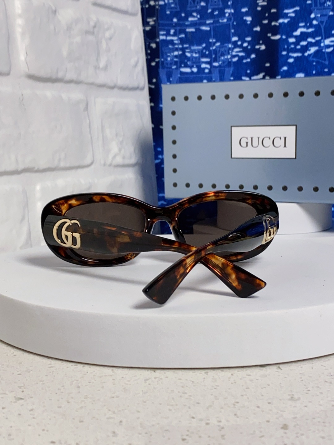 Gucci古驰墨镜女2025新款倪妮李沁同款时尚椭圆GG1829S高品质太阳镜