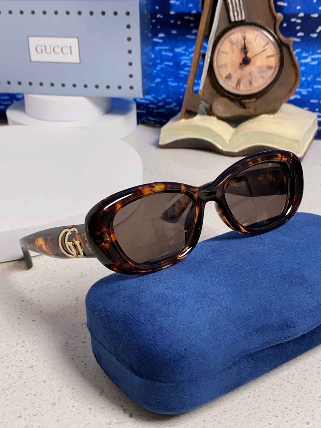 Gucci古驰墨镜女2025新款倪妮李沁同款时尚椭圆GG1829S高品质太阳镜