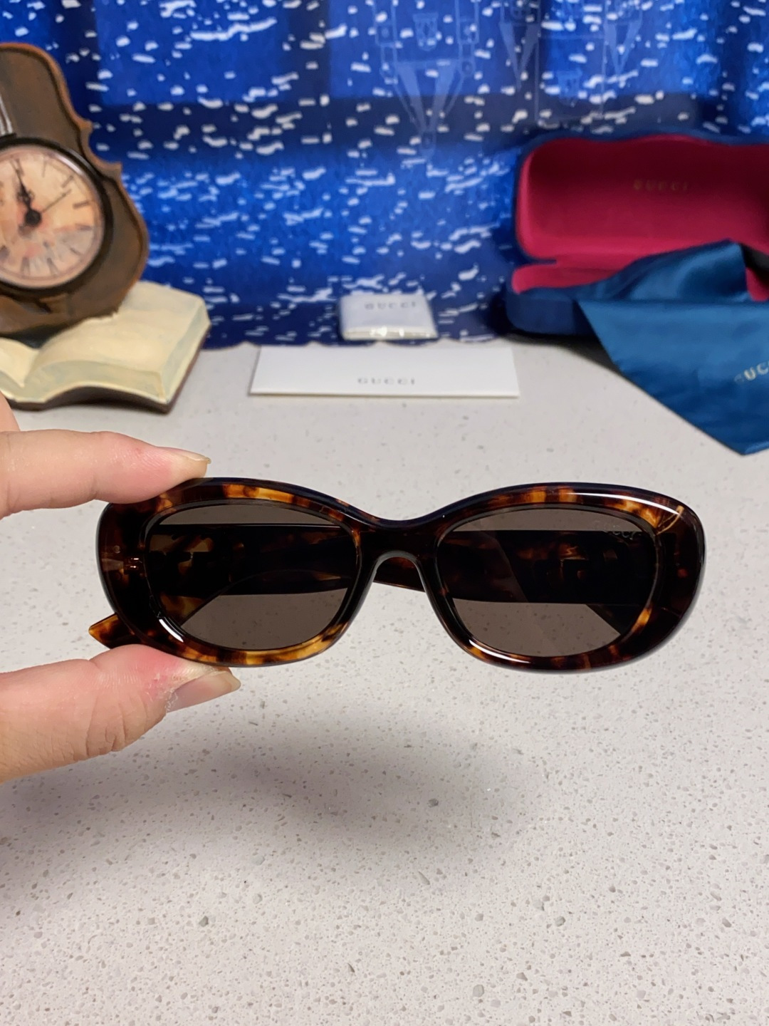 Gucci古驰墨镜女2025新款倪妮李沁同款时尚椭圆GG1829S高品质太阳镜