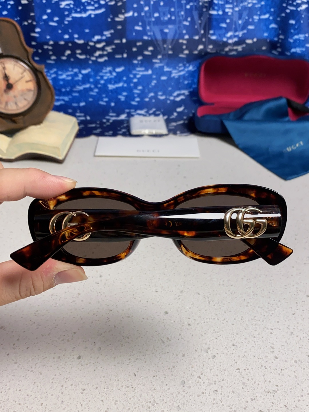 Gucci古驰墨镜女2025新款倪妮李沁同款时尚椭圆GG1829S高品质太阳镜