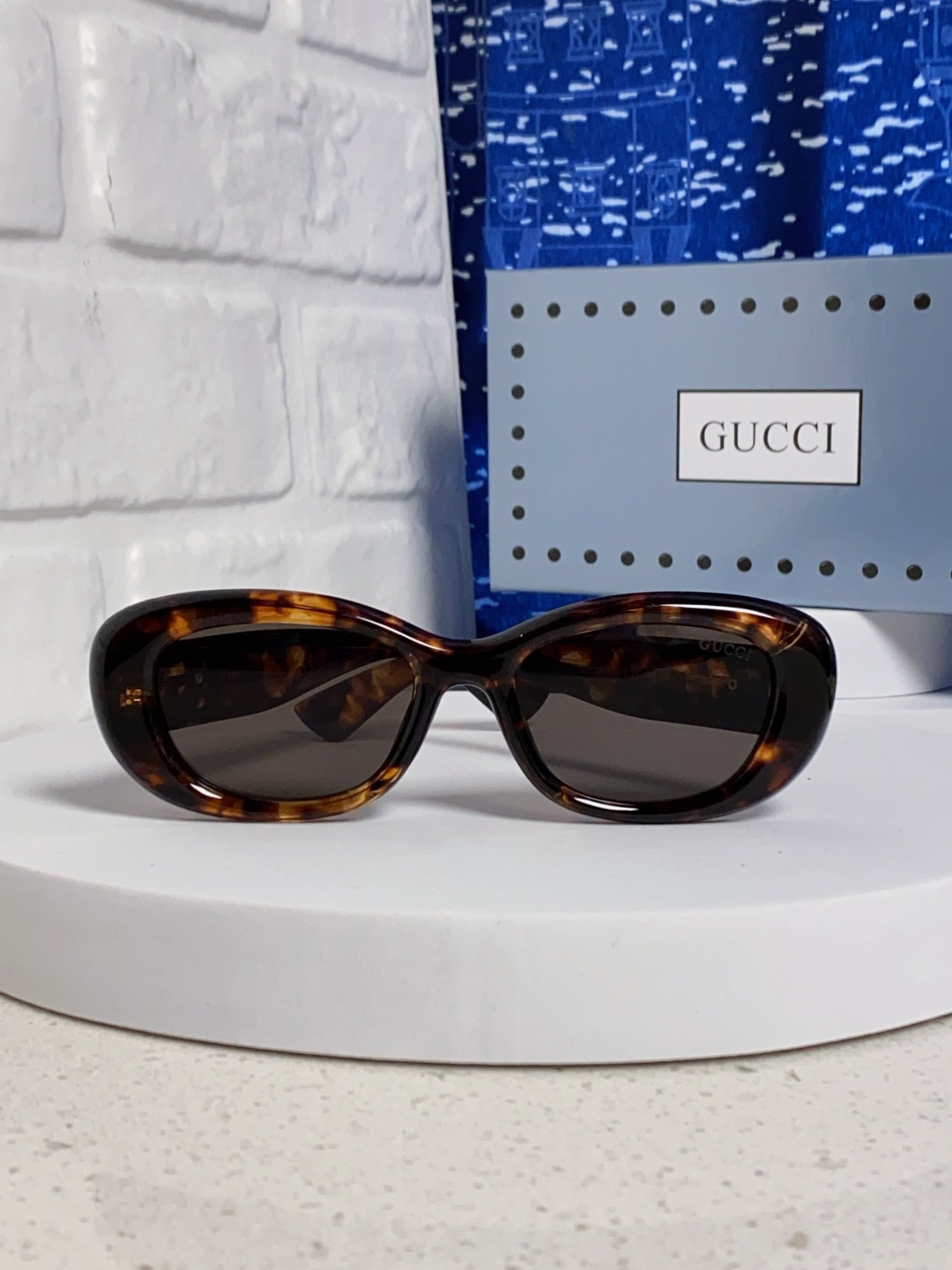 Gucci古驰墨镜女2025新款倪妮李沁同款时尚椭圆GG1829S高品质太阳镜