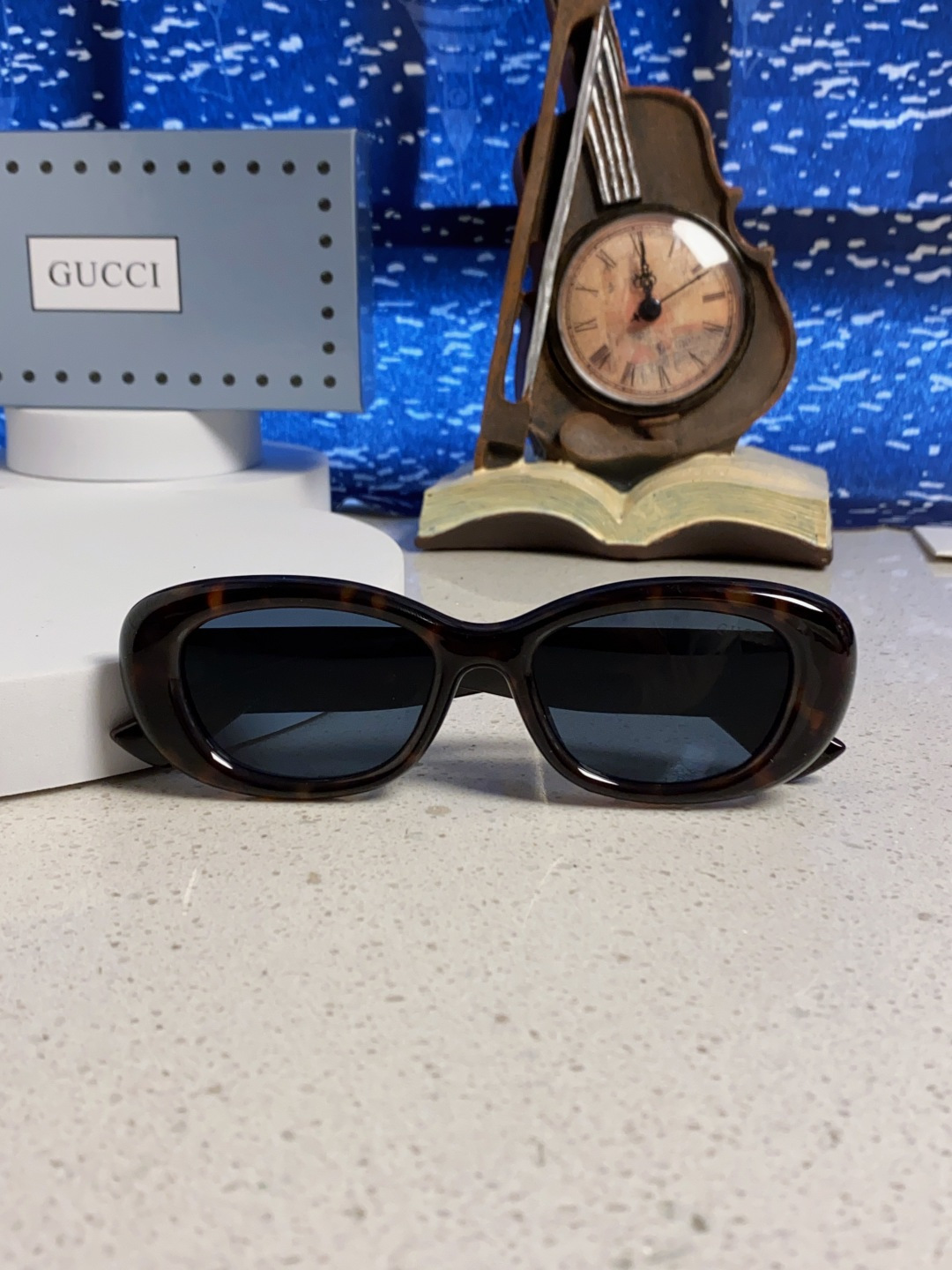 Gucci古驰墨镜女2025新款倪妮李沁同款时尚椭圆GG1829S高品质太阳镜