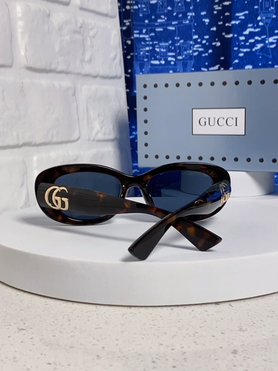 Gucci古驰墨镜女2025新款倪妮李沁同款时尚椭圆GG1829S高品质太阳镜