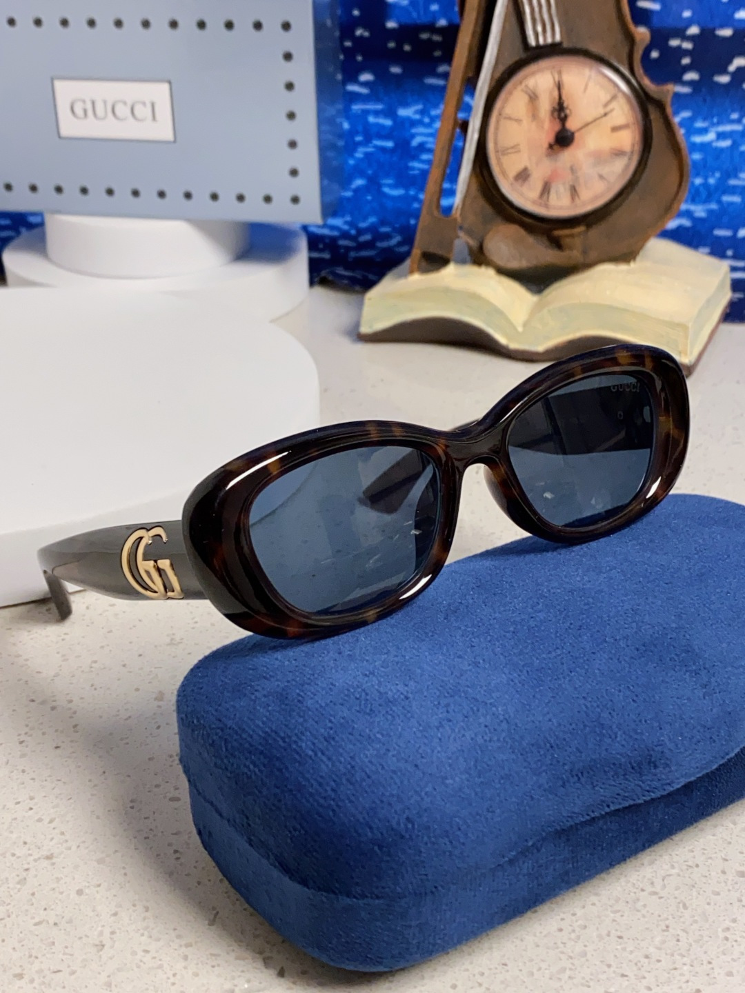 Gucci古驰墨镜女2025新款倪妮李沁同款时尚椭圆GG1829S高品质太阳镜